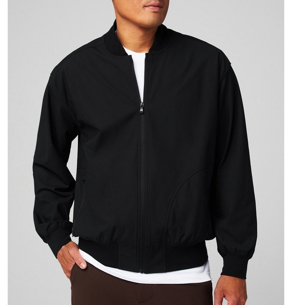 Fabletics The Don Everyday Bomber Jacket Deep Navy Men's Large New With‎ Tags